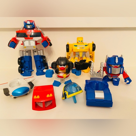 Transformers Mr Potato Head Mixable Mashable Optimus Prime Bumblebee Starscream - Picture 1 of 4